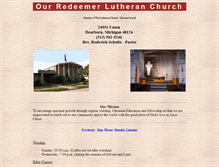 Tablet Screenshot of ourredeemer.info