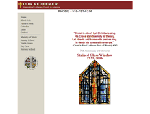 Tablet Screenshot of ourredeemer.net